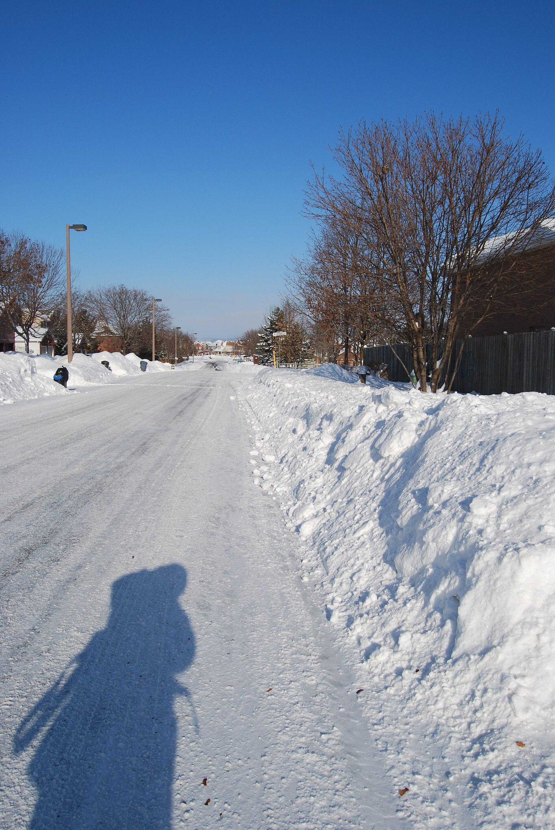 Winter scene in Kanata, Ottawa